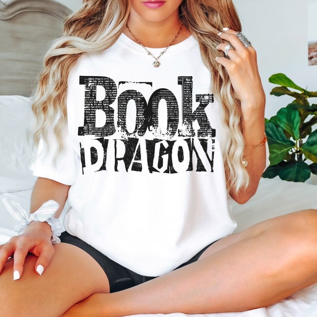 Book Dragon Comfort Colors T-shirt