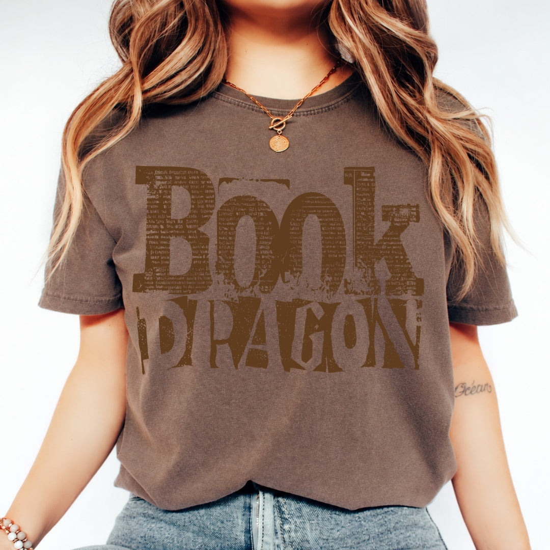 Book Dragon Comfort Colors T-shirt