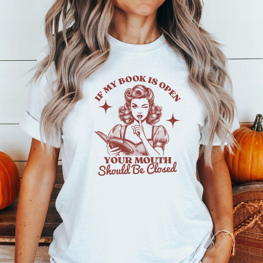 Book Open Mouth Closed T-shirt