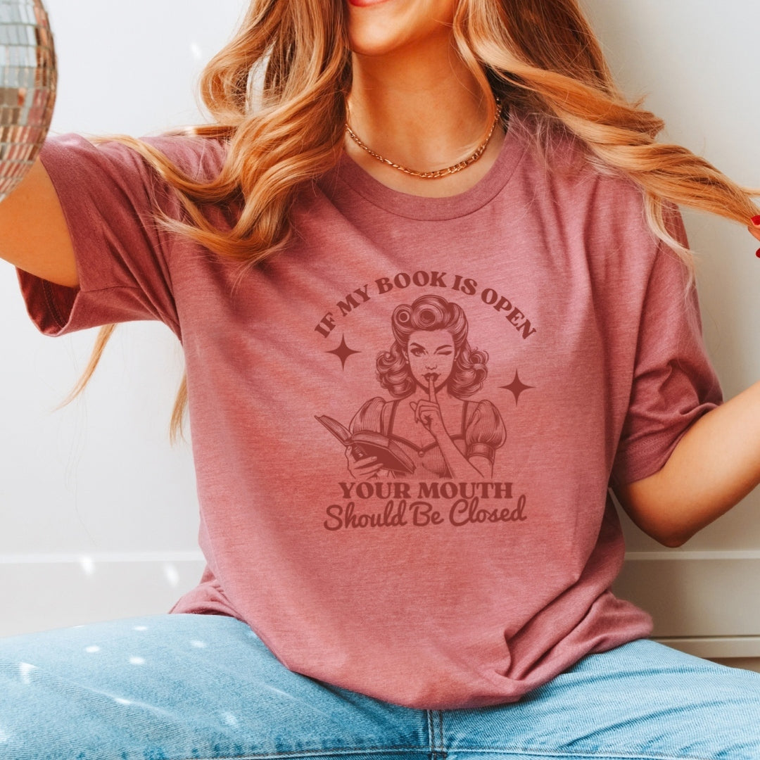 Book Open Mouth Closed T-shirt
