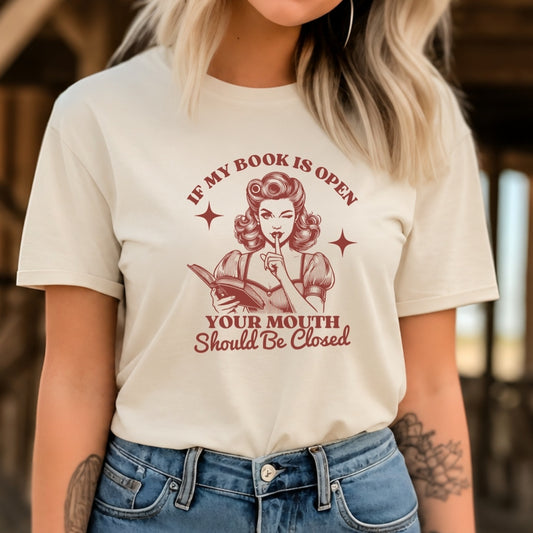 Book Open Mouth Closed T-shirt
