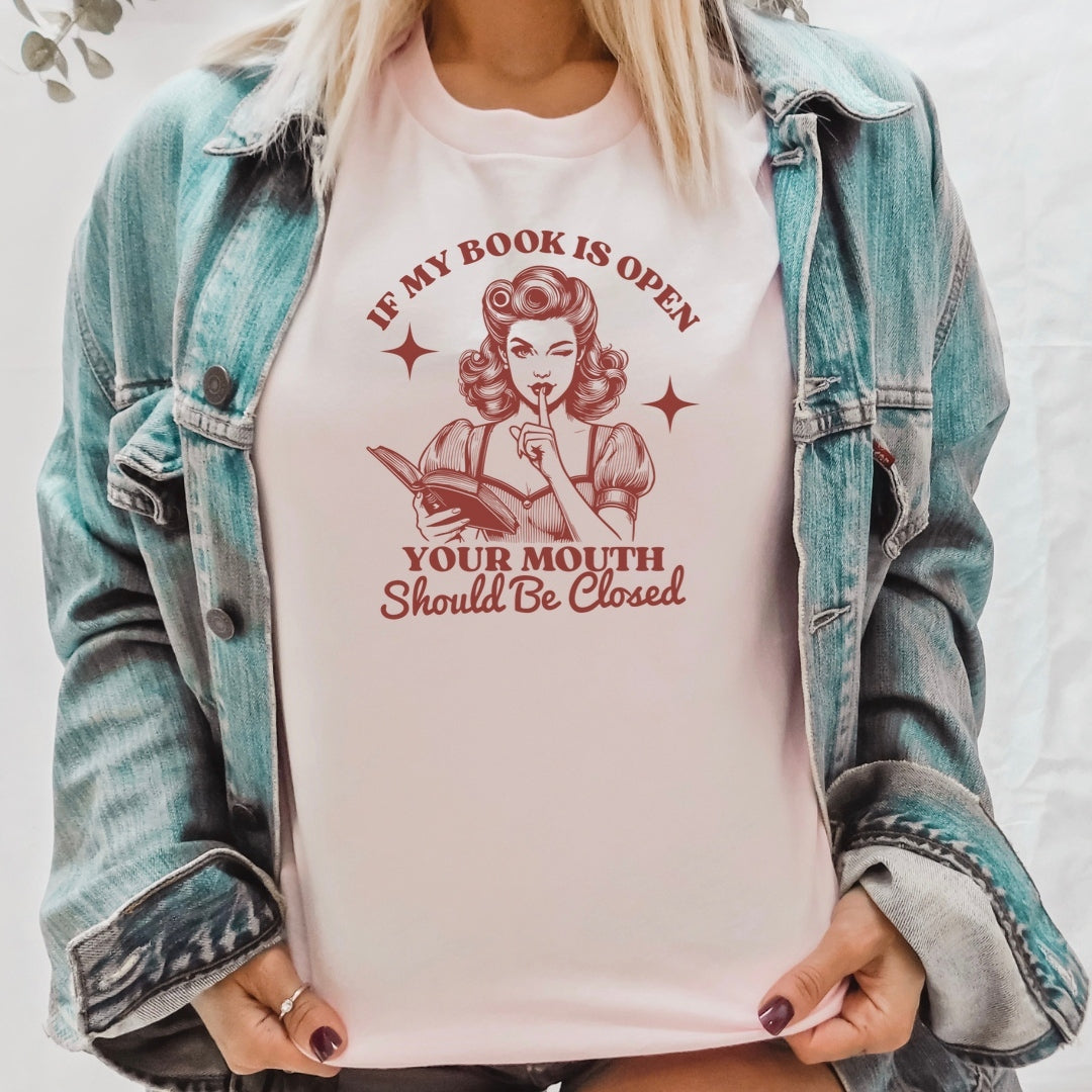Book Open Mouth Closed T-shirt