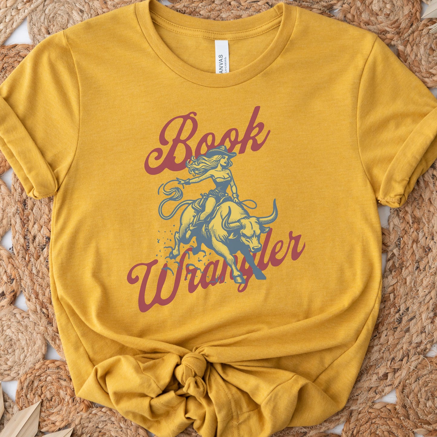 Book Wrangler Cowgirl T-shirt