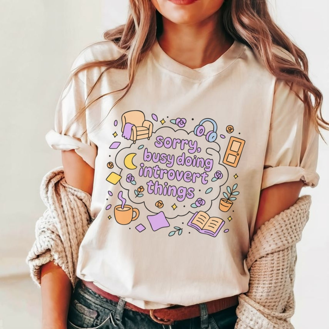 Busy Doing Introvert Things Tshirt