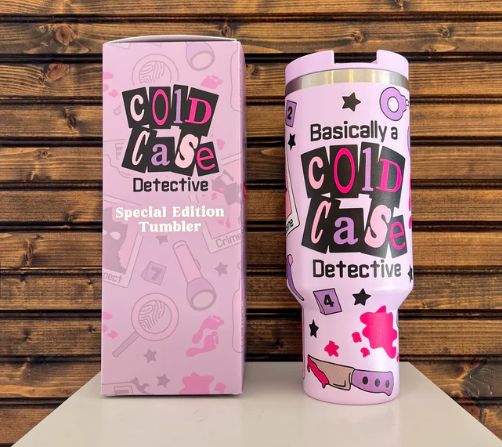 True Crime Cold Case Detective 40oz Tumbler