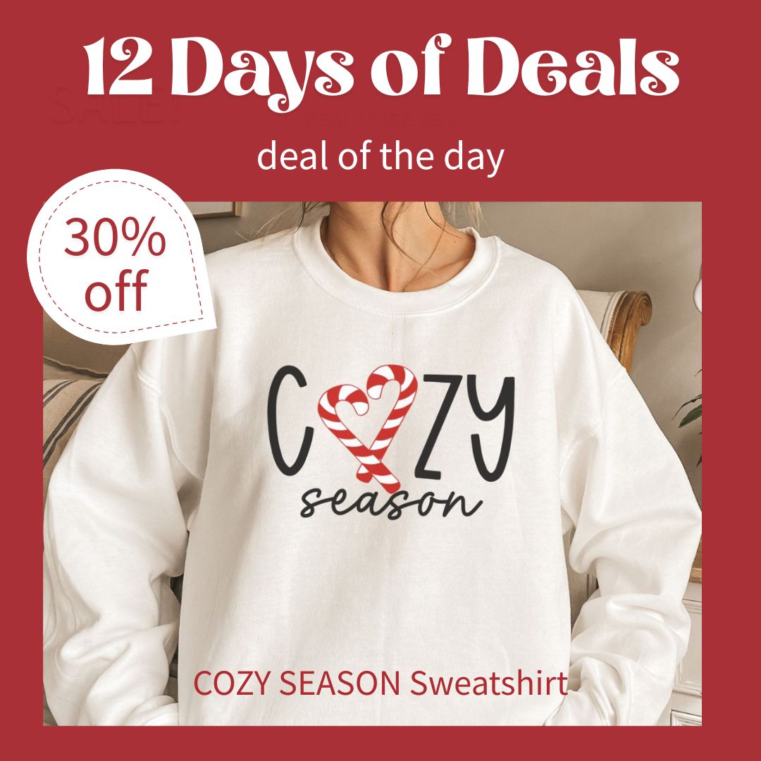 Cozy Season Candy Cane Sweatshirt