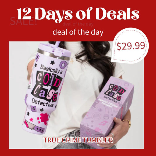 True Crime Cold Case Detective 40oz Tumbler