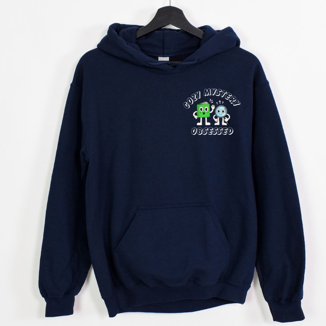 "Cozy Mystery Obsessed" Back Print Hoodie Sweatshirt