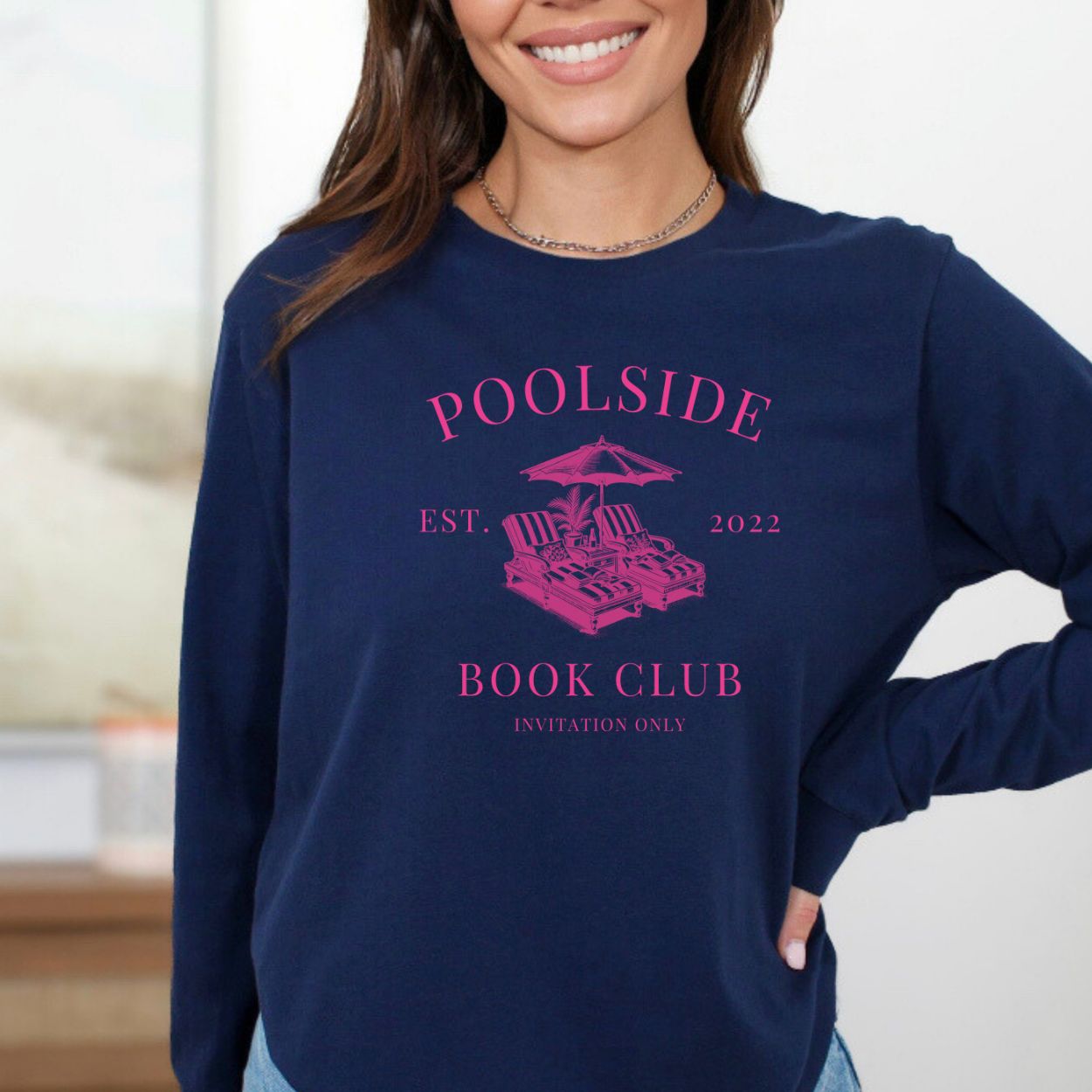 Poolside Book Club Long Sleeve T-shirt