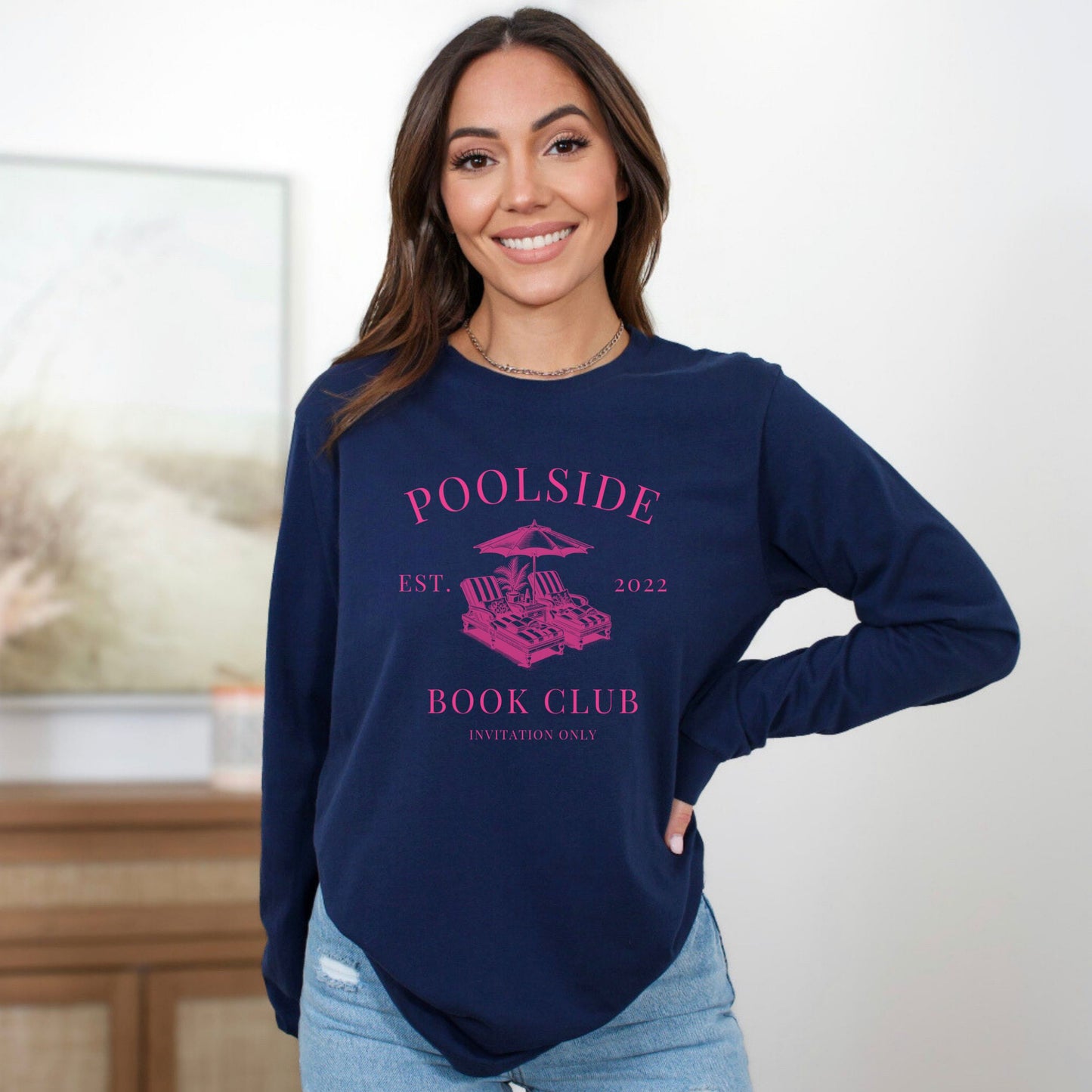 Poolside Book Club Long Sleeve T-shirt