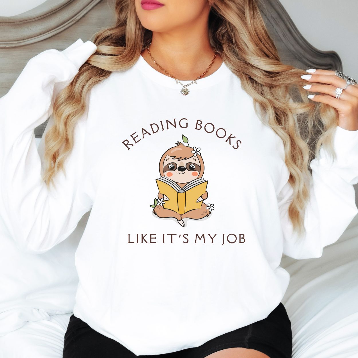 Reading Books Like Its My Job Long-Sleeve T-shirt