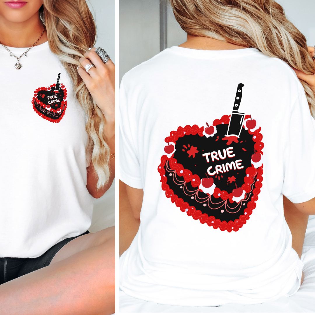 True Crime Heart Cake T-shirt