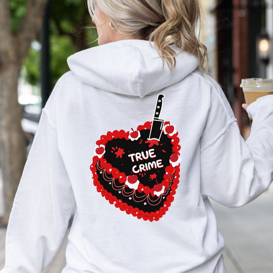 True Crime Heart Cake Hooded Sweatshirt