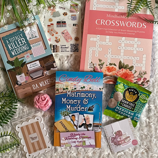 Cozy Mystery Marrying & Burying 1-time Book Box