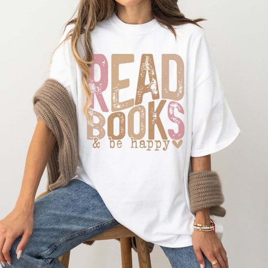 Read Books & Be Happy Comfort Colors Tshirt