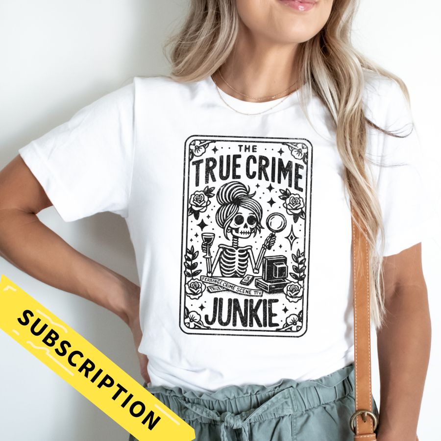 Bi-monthly True Crime T-shirt Club Subscription