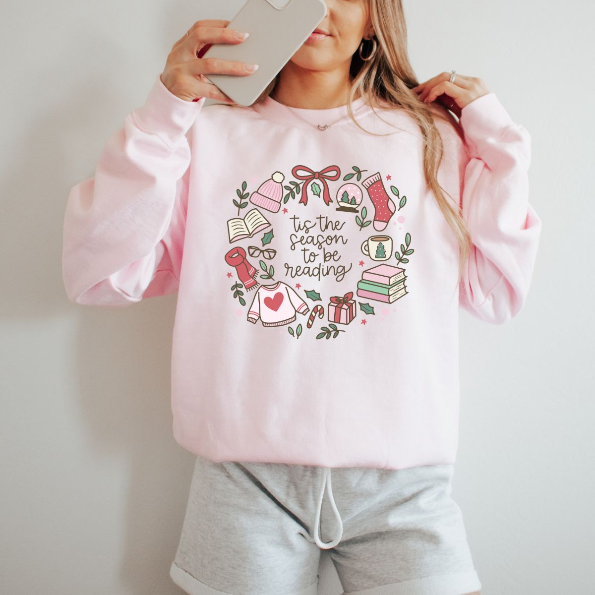 Tis the Season to be Reading Sweatshirt
