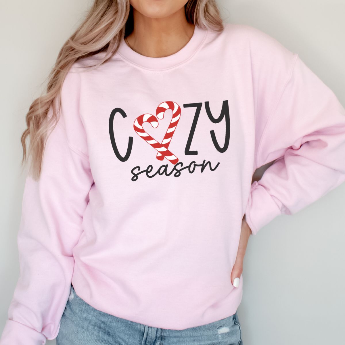 Cozy Season Candy Cane Sweatshirt