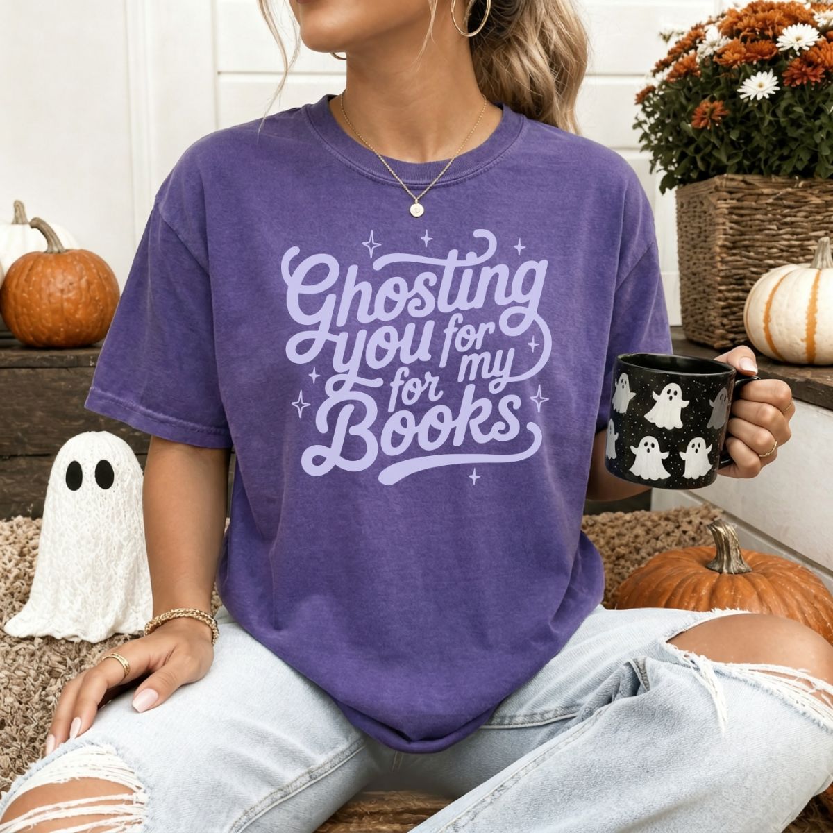 Ghosting You for my Books Comfort Colors T-shirt