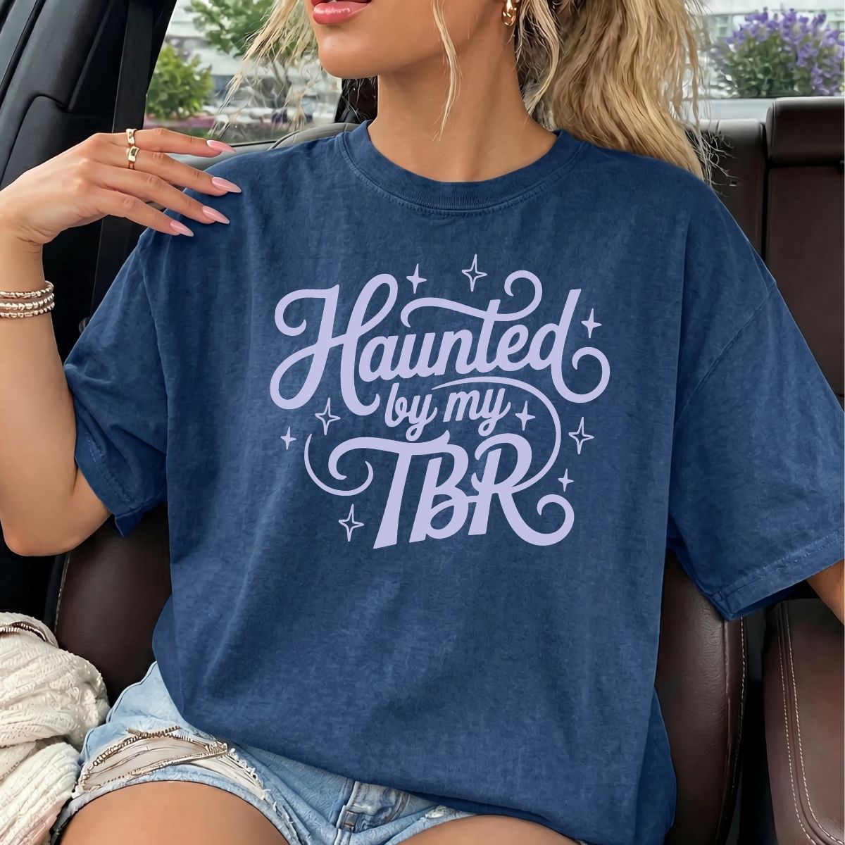 Haunted by My TBR Comfort Colors T-shirt