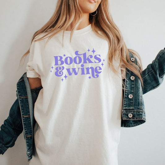 Books and Wine Reader T-shirt