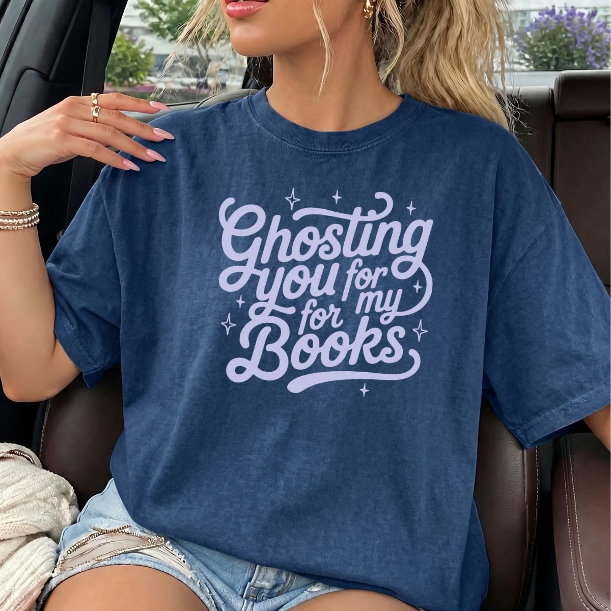 Ghosting You for my Books Comfort Colors T-shirt