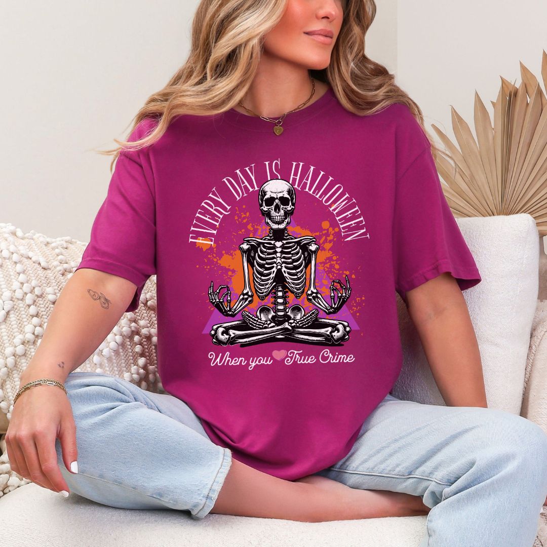 Halloween True Crime Lover Comfort Colors T-shirt