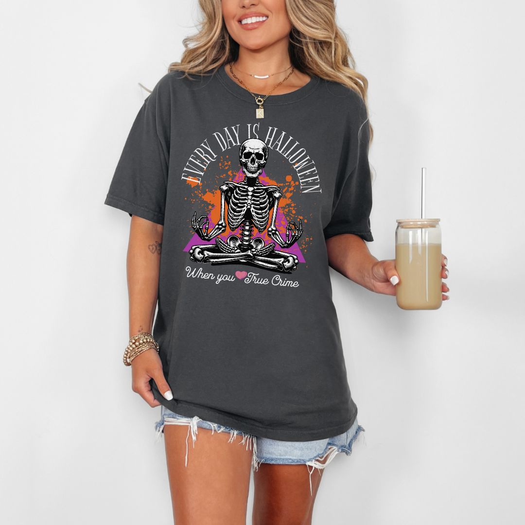 Halloween True Crime Lover Comfort Colors T-shirt