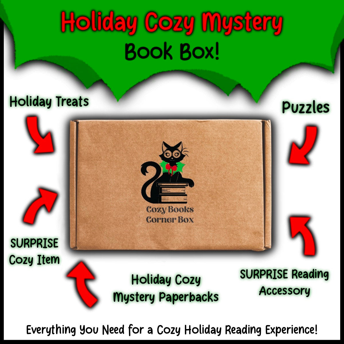 Holiday Cozy Mystery Book Box Cozy Books Corner