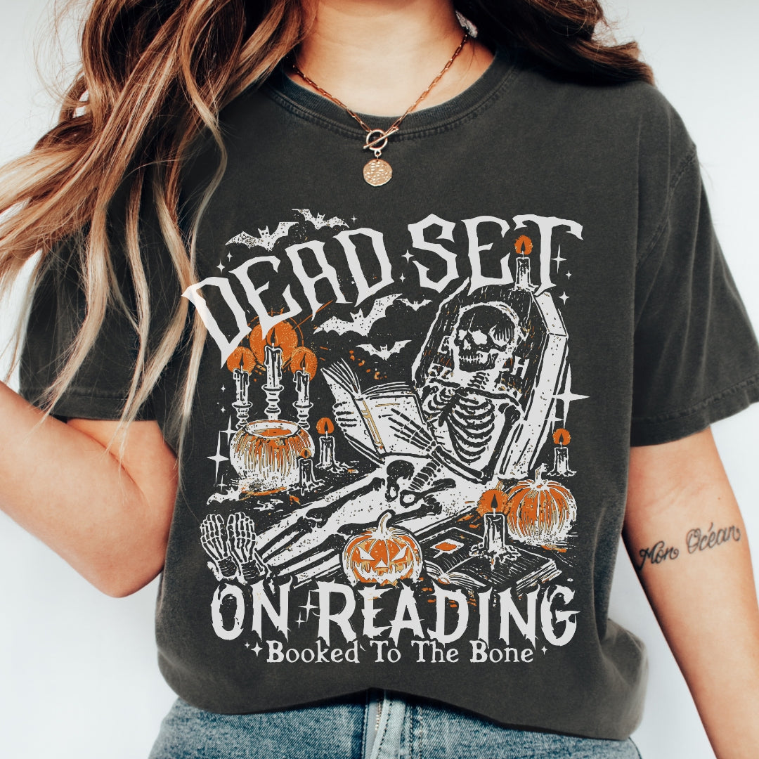 Dead Set on Reading Comfort Colors T-shirt