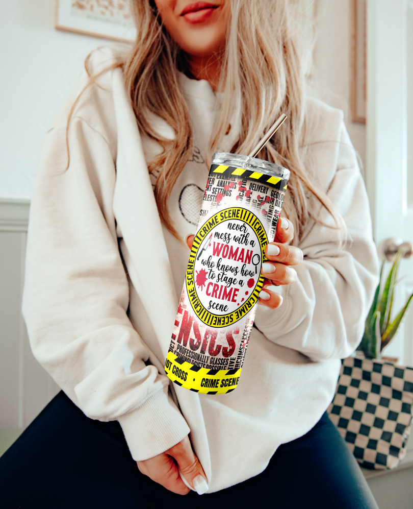 Stage a Crime Scene Tumbler – True Crime Gift for Women
