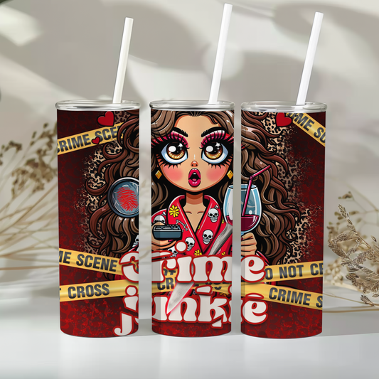Crime Junkie Tumbler - True Crime Gift for Women