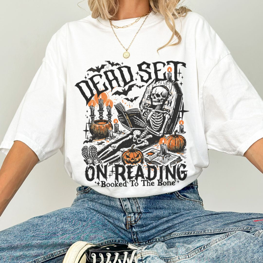 Dead Set on Reading Comfort Colors T-shirt